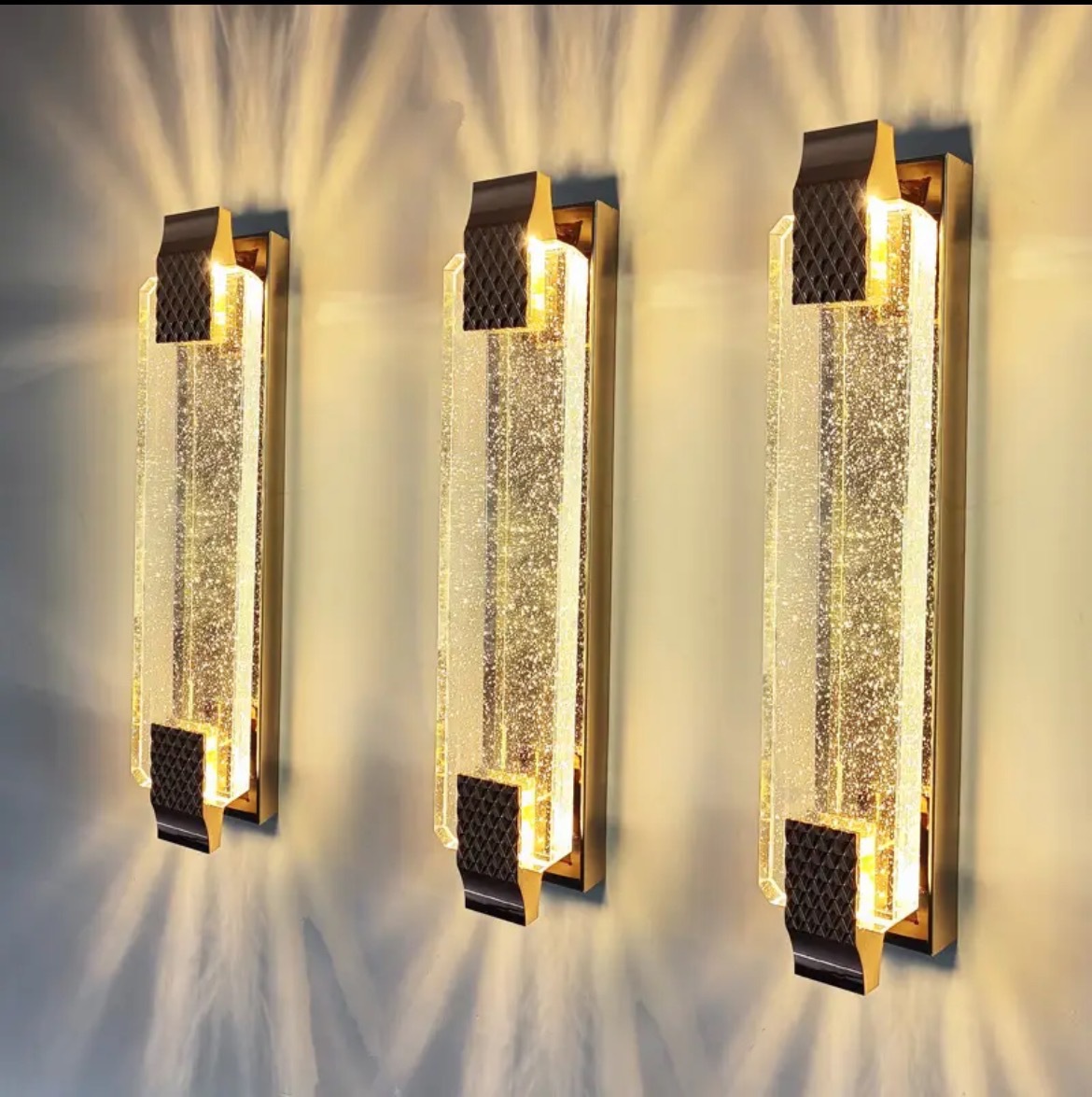 Picture of Overseas generation light luxury crystal wall lamp living room TV back wall lamps post-modern corridor corridor room bedroom wall