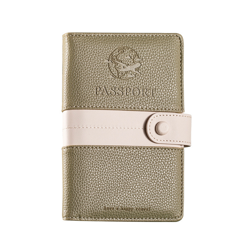 Picture of Portable passport holder passport ticket holder ins passport protective case passport holder anti-theft brush overseas certificate holder card holder