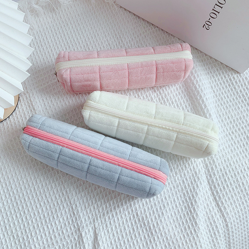 Pillow Bag Pencil Case Japanese Style High-value Large-capacity Student Storage Stationery Box Red Riding Book Same Style Plush Pencil Case