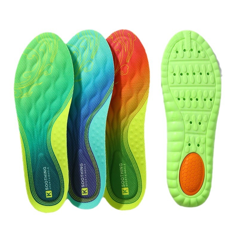 Picture of Factory wholesale military training insoles sports Guofeng insoles step on excrement feeling for a long time not tired massage air cushion shock absorption insoles