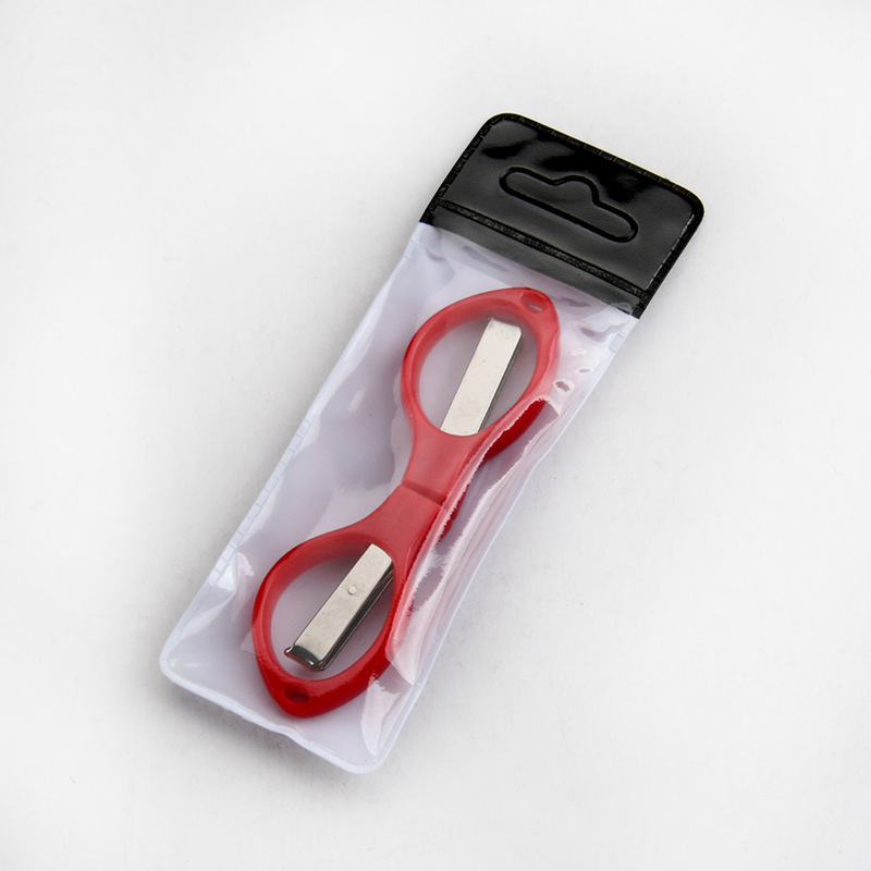 Picture of Stainless steel folding scissors plastic handle/alloy stretch shear travel portable fishing Special 8/eight character scissors wholesale