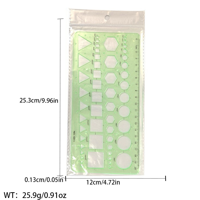 Picture of Pattern printing ruler clothing scale pattern making clothing curve cutting sewing tool multi-functional pattern printing ruler