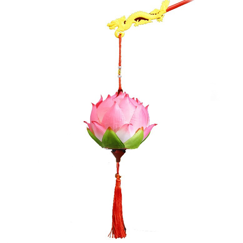 Picture of New Year Lantern Lotus Lantern Portable Lantern Children's Handmade DIY Portable Festival Decoration Antique National Tide Lantern