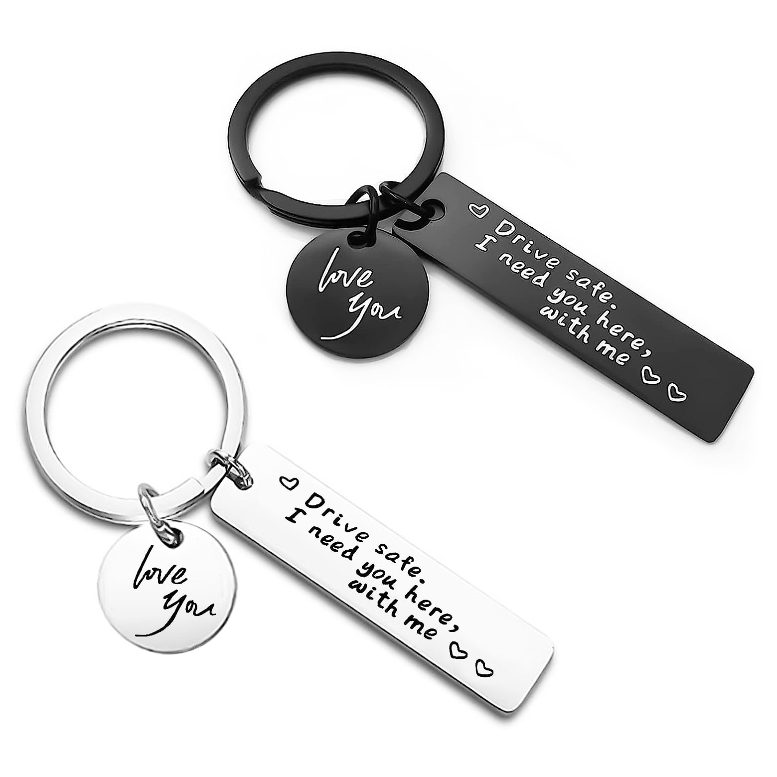drive safe Stainless Steel Keychain Dad Husband Boyfriend Creative Keychain Birthday safe Driving