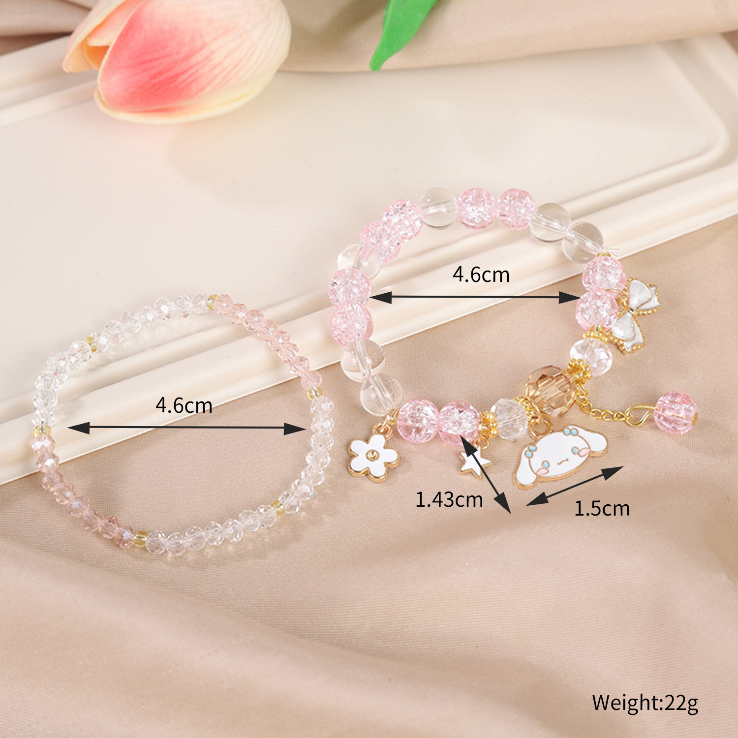 Picture of Children's Bracelet Bracelet Bracelet Beaded Crystal Women's Cute Students Girls' Bracelet Children's Gift
