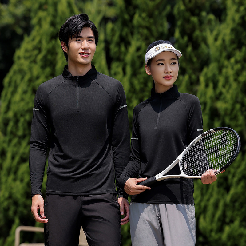 Winter Fitness Football Sports Half Zipper Jacket Outer Wear Warm Casual Long Sleeve Running Jacket Custom Wholesale