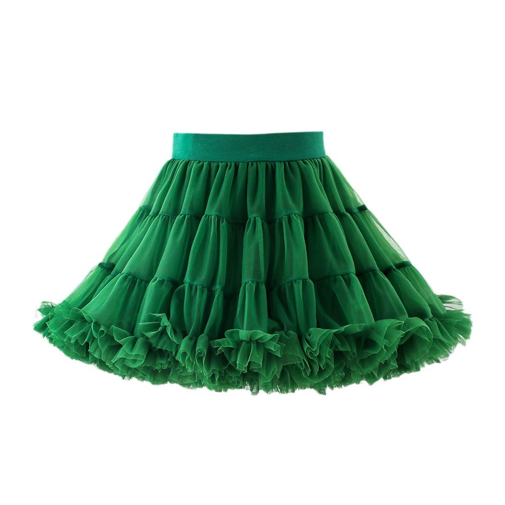 Picture of Tutu Skirt Girl's Skirt Christmas Explosion Cross-border Dark Green Mesh Skirt Girl's Skirt Children's Skirt