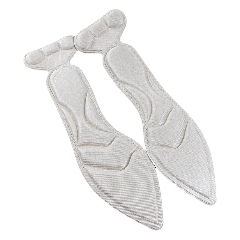 Can be cut high heel insole 4D summer thick breathable women's non-slip massage two-in-one insole shoes adjustable heel sticker