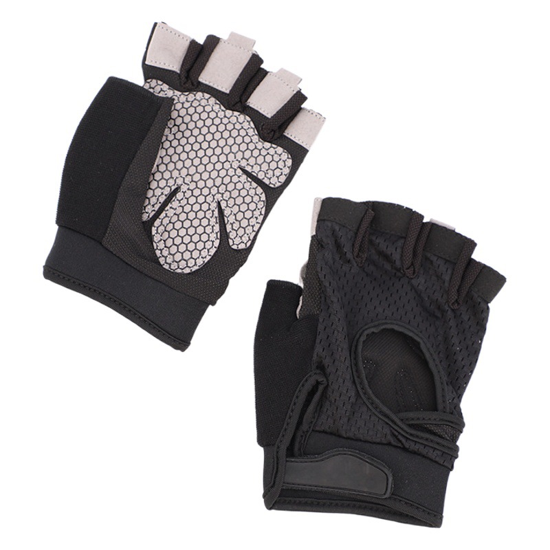 Weightlifting Fitness Gloves Breathable Non-slip Wrist Bracer Sports Dumbbell Half-finger Sports Gloves Summer Thin Band Strap