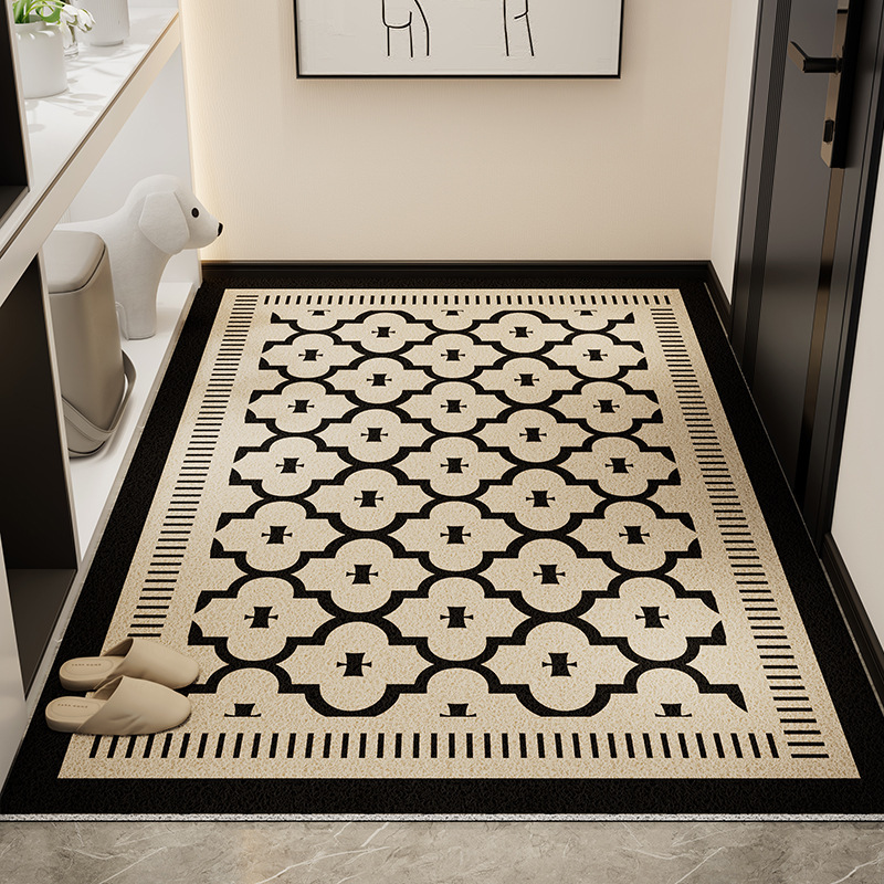 Picture of Light Luxury High-end Door Floor Mat Dirt-resistant Wear-resistant Anti-slip Mat Household Tailable Mud Scraping Silk Ring Floor Mat