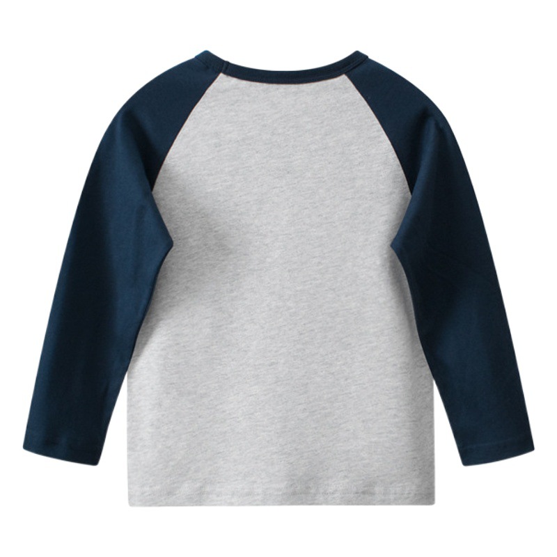 27kids children's clothing autumn new 2024 bear children's long sleeve T-shirt base shirt baby clothes a generation of hair