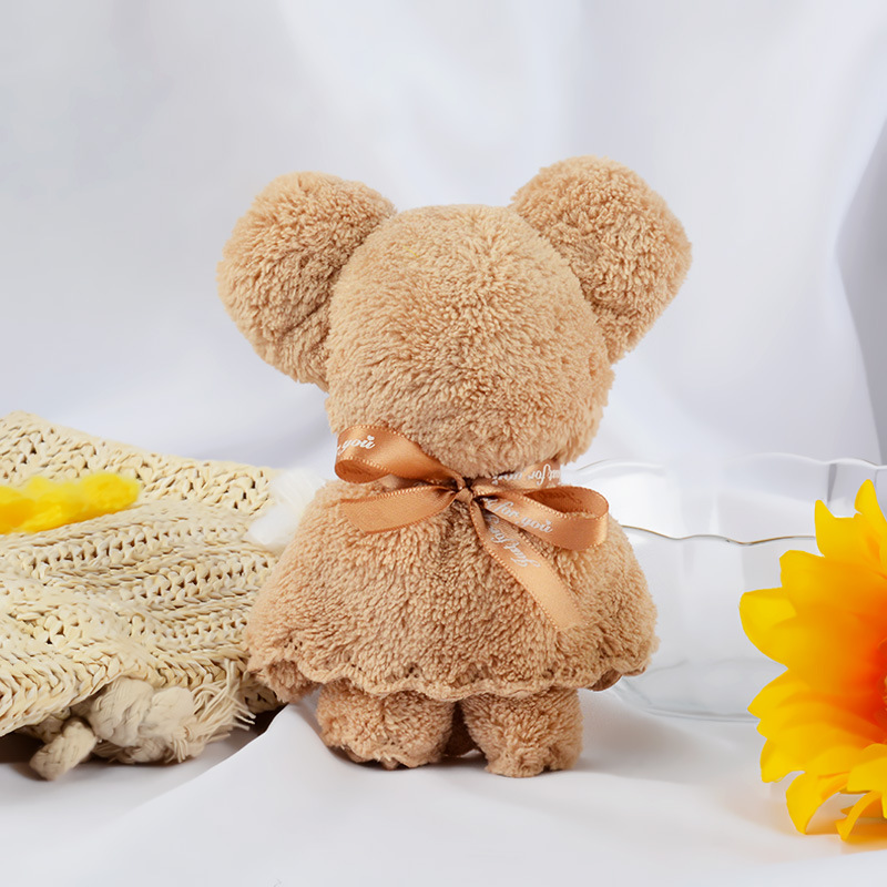 Picture of Coral fleece creative towel bear companion gift wedding birthday holiday business graduation gift wholesale