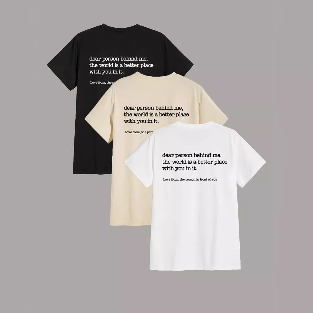 Foreign trade Independent Station Women's top Round Neck Letter Printed Short-sleeved t-shirt three-piece Set