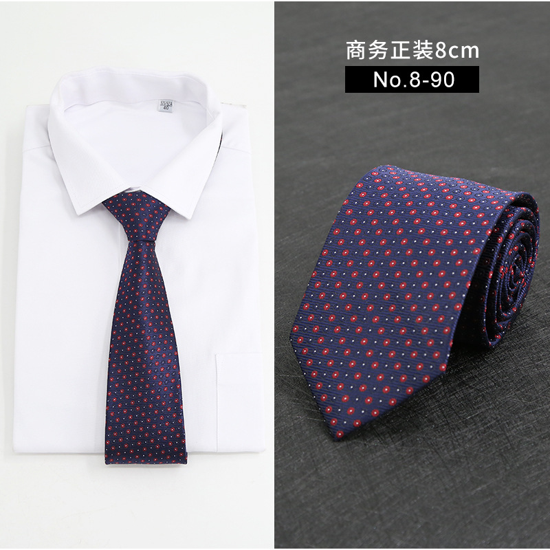 Picture of New Style Tie Men's Formal Business Casual Simple Style Solid Color Striped Arrow-Shaped Tie Manufacturer Ready Stock Wholesale