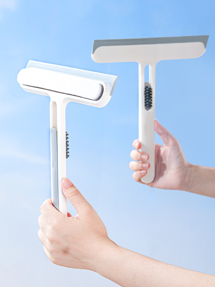 Glass scraping artifact double-sided cleaning household window cleaning special wiper glass cleaning four-in-one tool