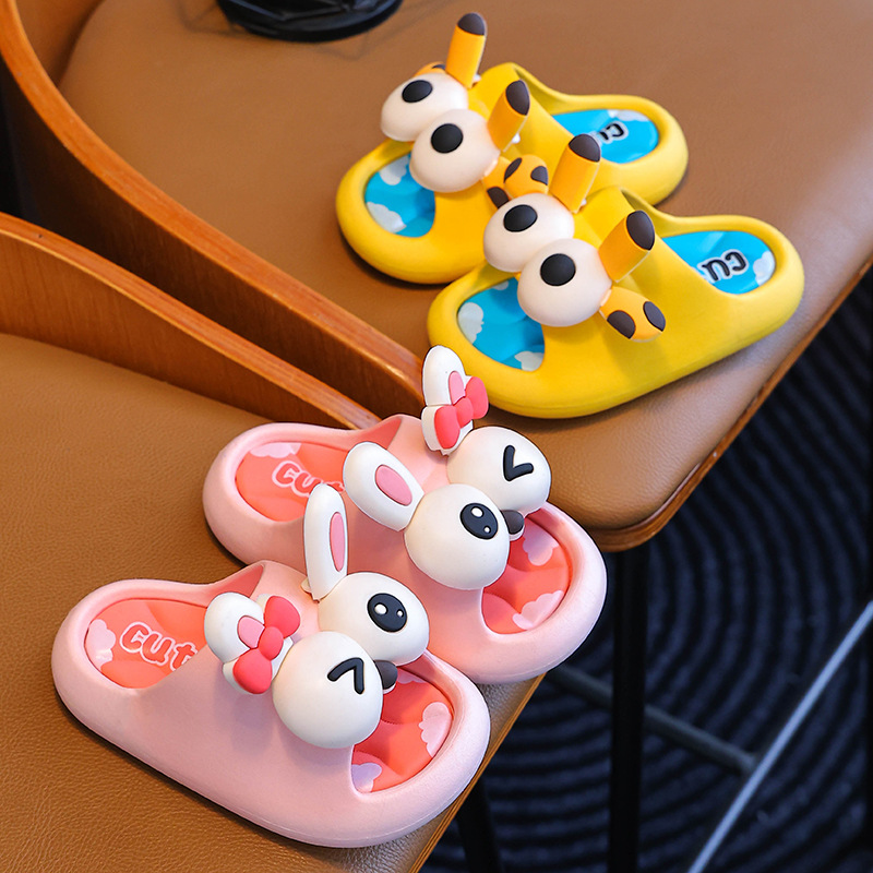 Picture of Summer children's sandals and slippers for boys and girls, anti-slip soft bottom, indoor bath, parent-child children's sandals