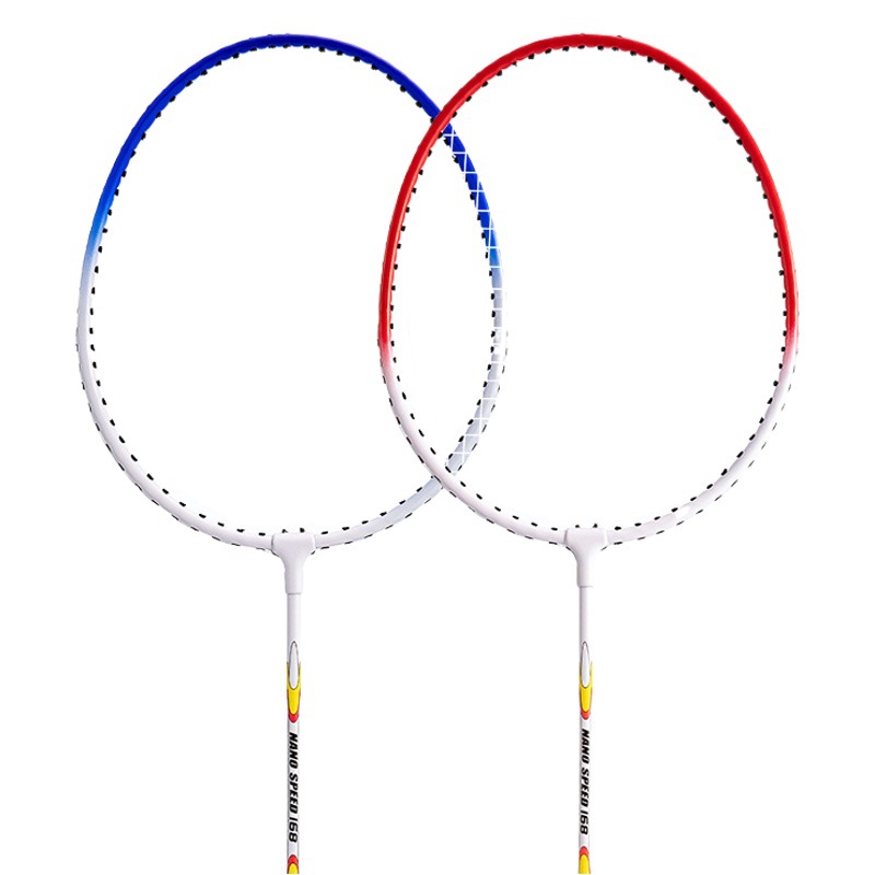 Dingli 168 iron alloy durable durable badminton racket adult children badminton racket suit sporting goods wholesale