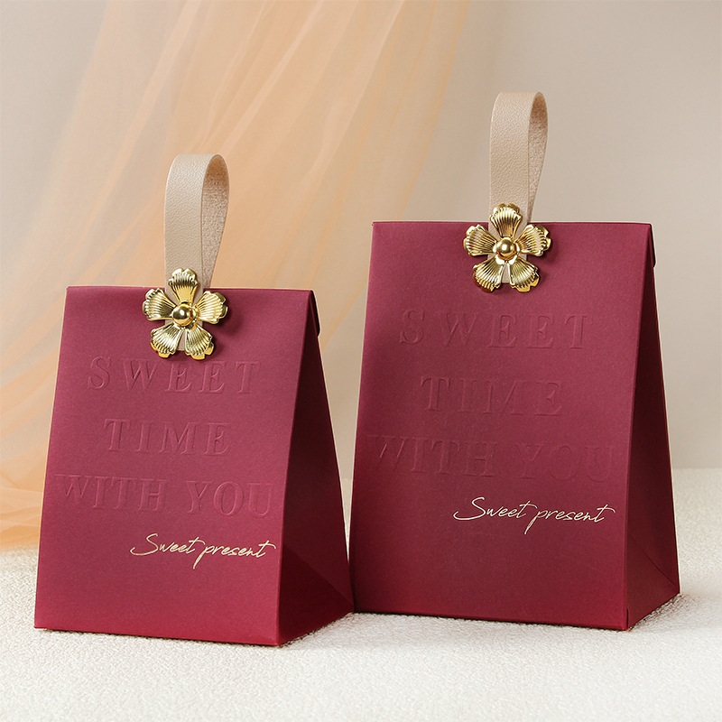 Picture of Wedding Candy Box 2025 New High-End European Style Wedding Satchel Wedding Candy Bag Engagement Candy Packaging Box Empty Box
