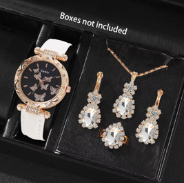 Picture of New TikTok Popular Women's Watch Fashion Personality Simple Watch Butterfly Digital Belt Watch Set