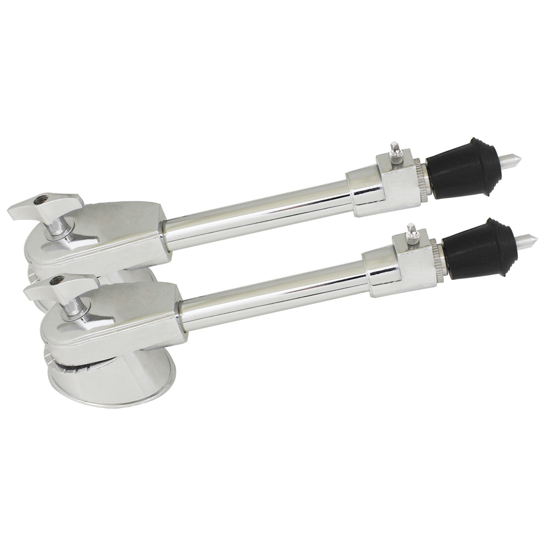 Picture of Wholesale Jazz Drum Drum Frame Drum Legs 2 Pack Plated silver Blow Drum Legs Fixed Drum Legs Bracket Big Drum Legs