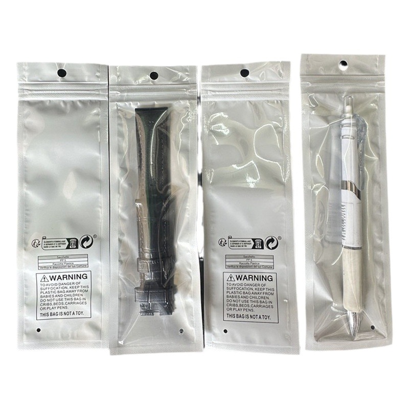 Temu new standard environmental protection logo plastic anti-suffocation warning Pearl film bag shein warning label bag