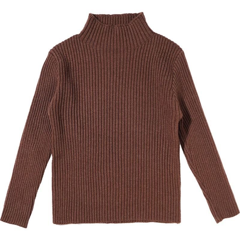 Picture of Fashion Children's Half-turtleneck Sweater Autumn and Winter One-piece Velvet Sweater for Boys and Girls Baby's fleece-lined Thickened Base Shirt
