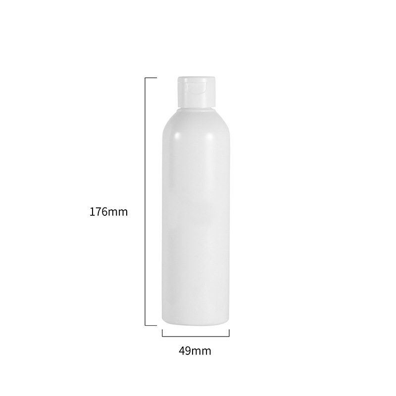 250 ml Round Shoulder Bottle Bottle PET White Plastic Bottle in stock Supply Toner Bottle