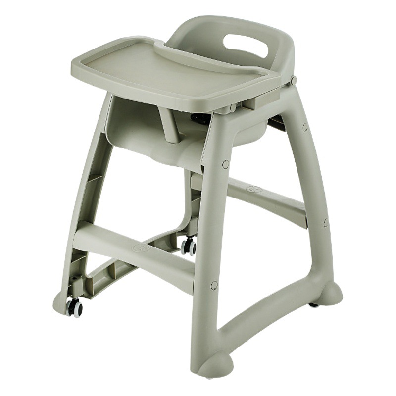 Hotel Restaurant Baby Dining Chair with Wheels Commercial Kfc Same Style Kidsren's Dining Chair Home Baby Dining Chair