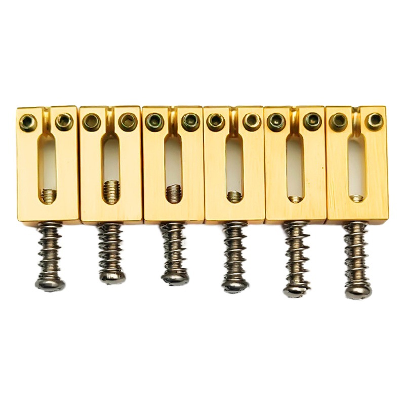 Pure copper electric guitar bridge code brass code string code string pitch 10.5mm/10.8mm string saddle guitar accessories