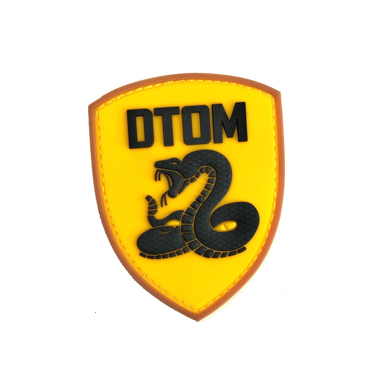 Picture of Foreign trade supply DTOM snake armband PVC 3D rubber patch eagle soft glue velcro badge backpack decoration