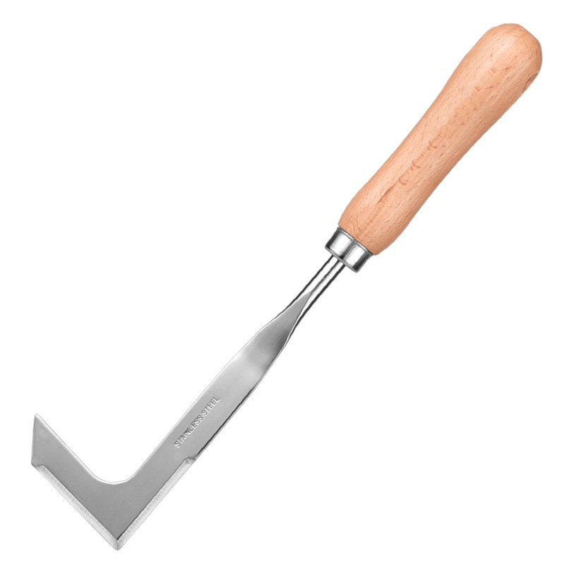 Li Jin Chun wooden handle stainless steel mower sickle Road Crevice weed device gardening garden tools L-K8