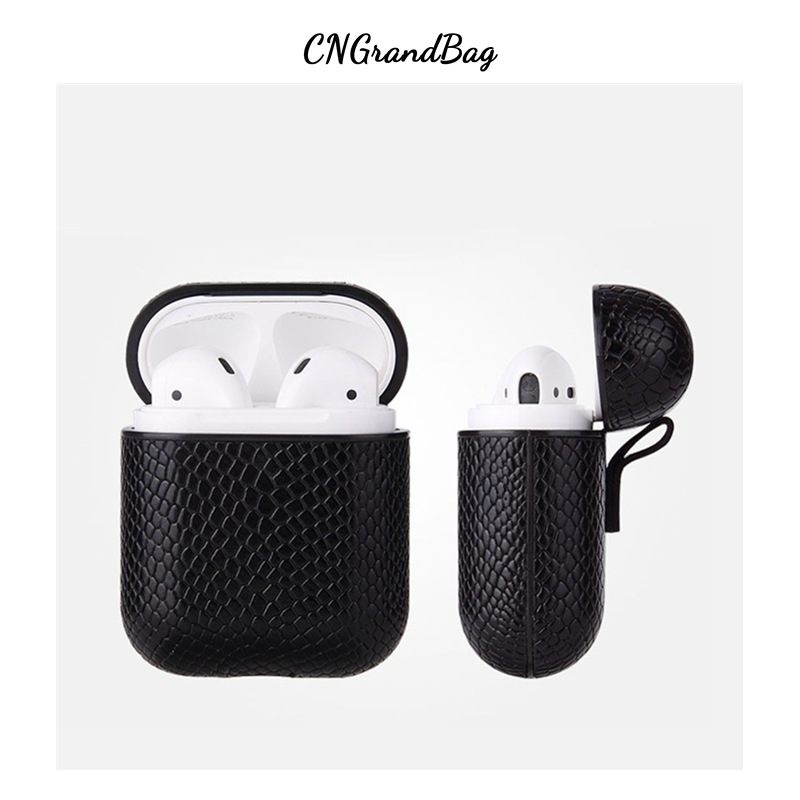 Picture of Cross-border trend PU leather wireless Bluetooth earphone case protective cover fashion drop-resistant suitable for Apple Airpod