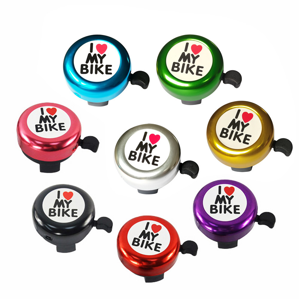 Mountain bike horn love Bell new children's car mini red heart Bell riding supplies decorative accessories