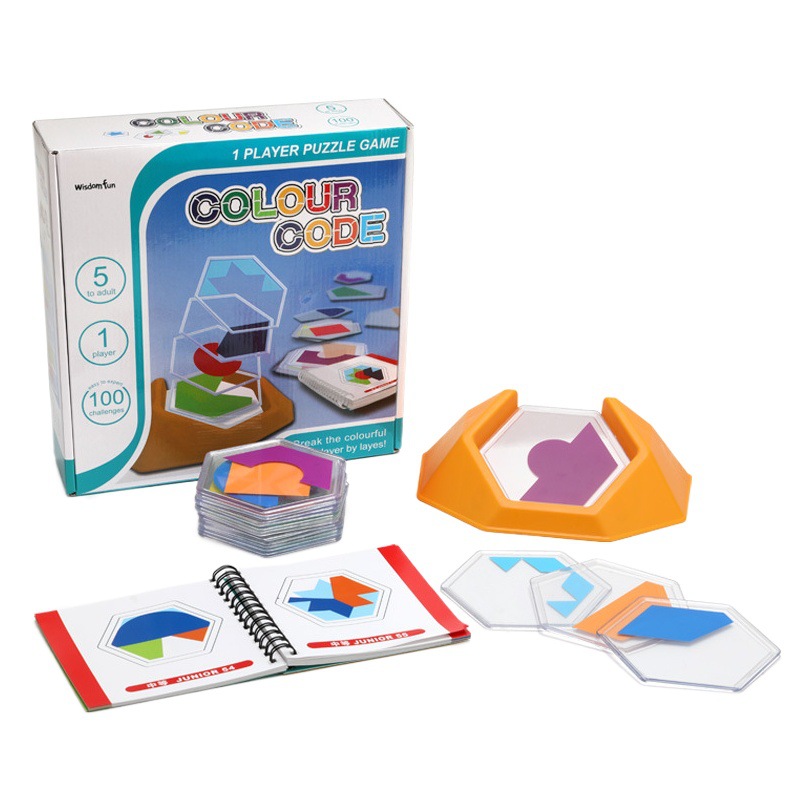 Children's puzzle thinking puzzle toys intelligence colorful square logic competitive children's board games Wholesale