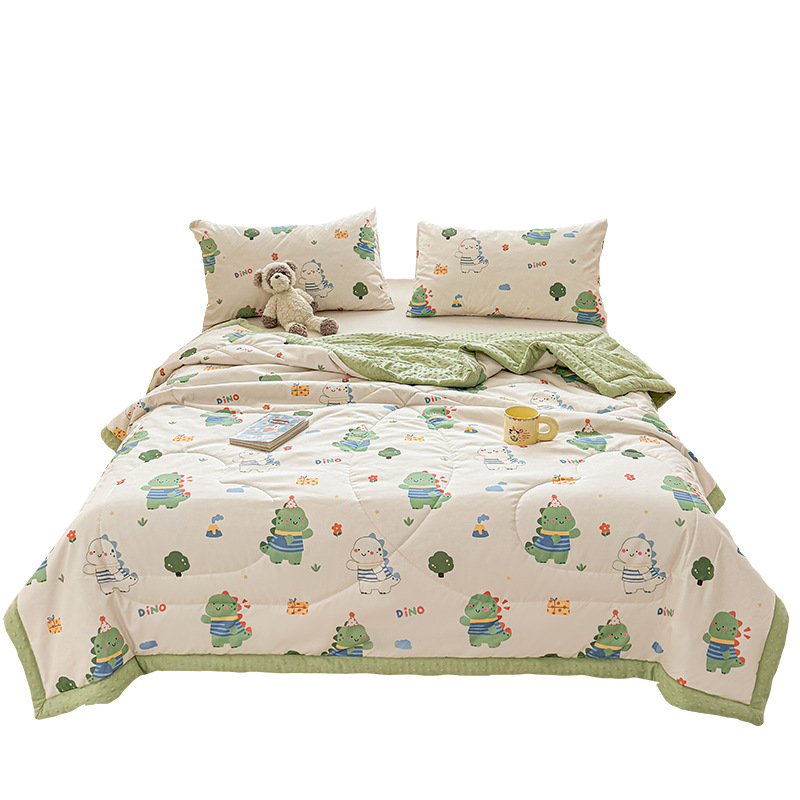 Picture of Class A Bean Quilt Soybean Fiber Summer Cool Quilt Machine Washable Summer Children Thin Quilt Student Dormitory Air-conditioning Quilt