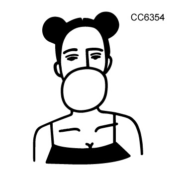 Picture of Cross-border supply waterproof dark tattoo stickers bad girl tattoo stickers fun hand-painted lines black and white tattoo
