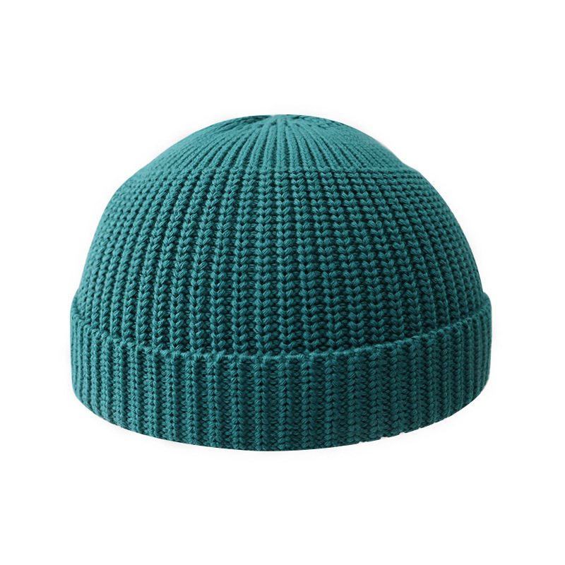 Picture of Cross-border Autumn and Winter Solid Color Light Plate Knitted Hat Warm Wool Hat Men's Trendy Brand Women's All-match Dome Guapi Hat Cold Hat