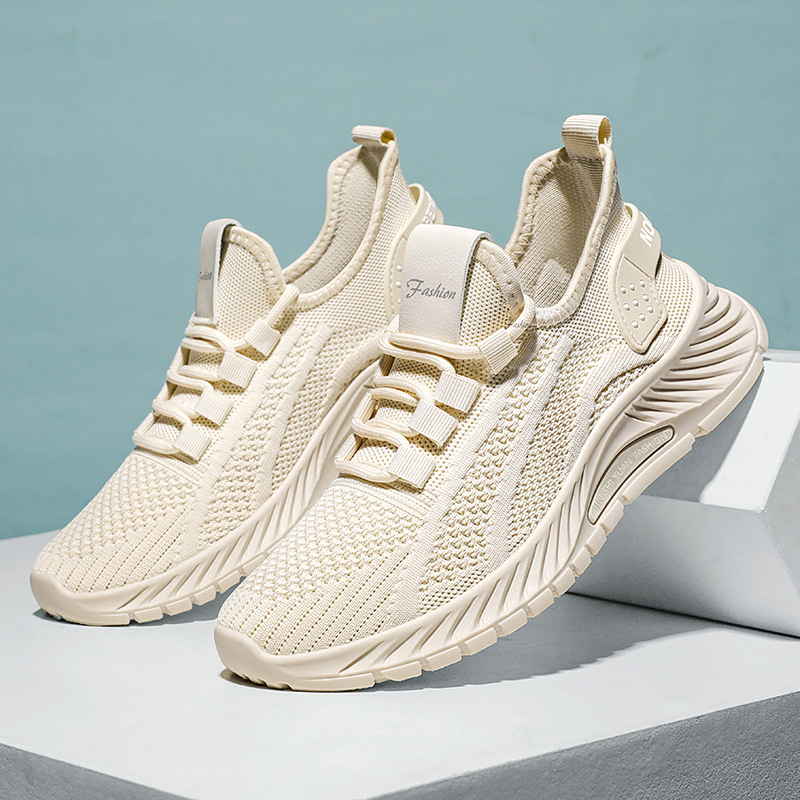 Shoes for Women 2025 Summer New Casual Sports Shoes Wholesale Cross-Border Factory Breathable Fly Knitted Women's Shoes Dropshipping