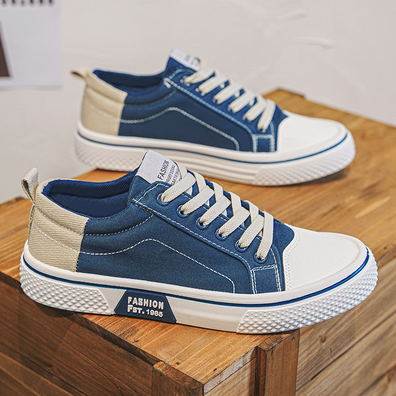 Men's Shoes Summer New Breathable Versatile Canvas Shoes Men's Soft Sole Casual Korean Style Sports Trendy Fashion Skateboard Shoes
