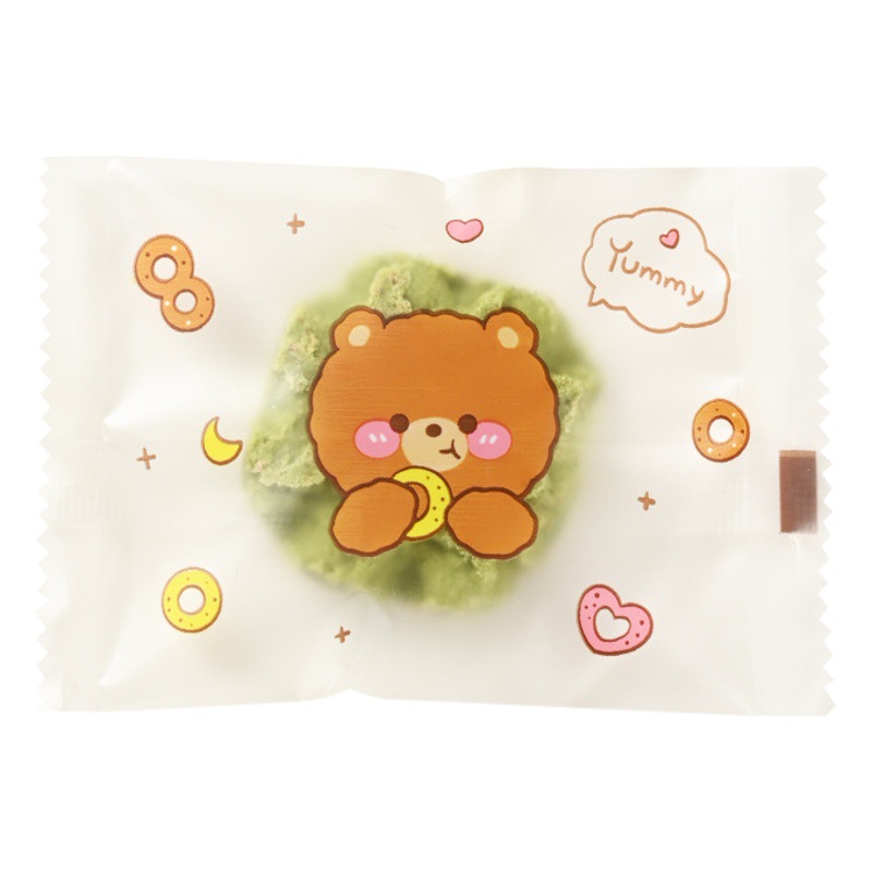 Cute Cartoon Snowflake Crisp Packaging Bag Frosted Translucent Baking Cookie Machine Sealed Nougat Candy Bag
