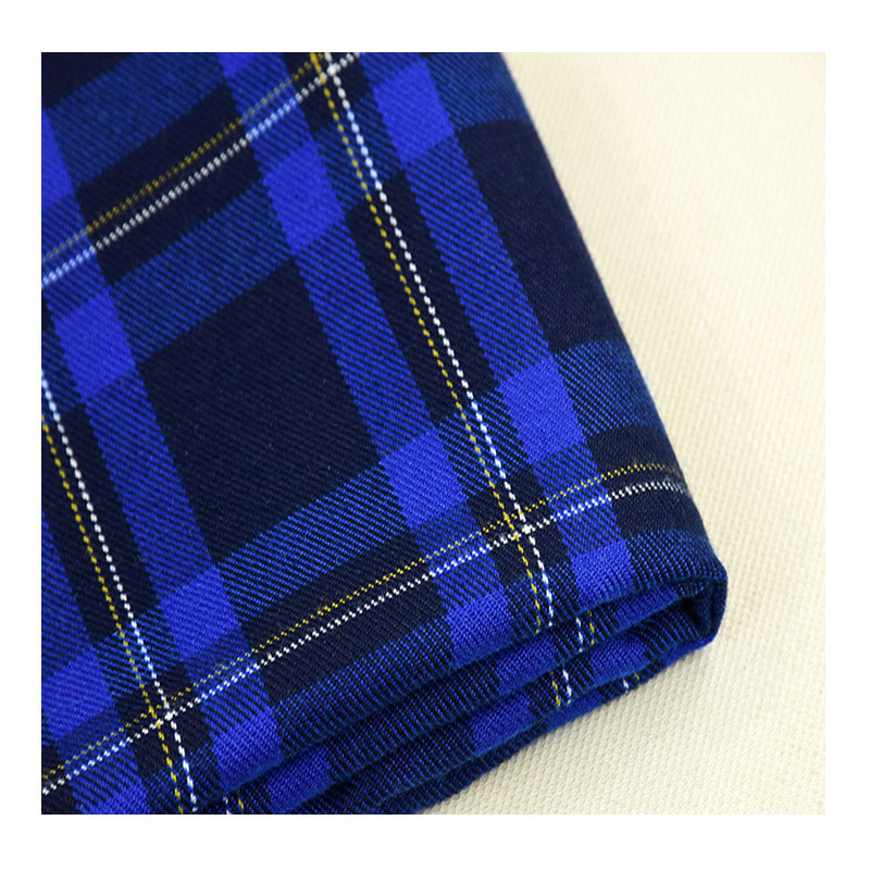 Hot Autumn and Winter Polyester Viscose TR Yarn-dyed Shirt Clothing Fabric Yarn-dyed Plaid Twill