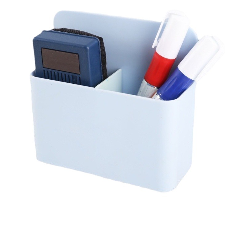 Wall-Mounted Pen Holder, Simple Office Supplies, Magnetic Storage, Teaching Chalk Box, Plastic Magnetic Design