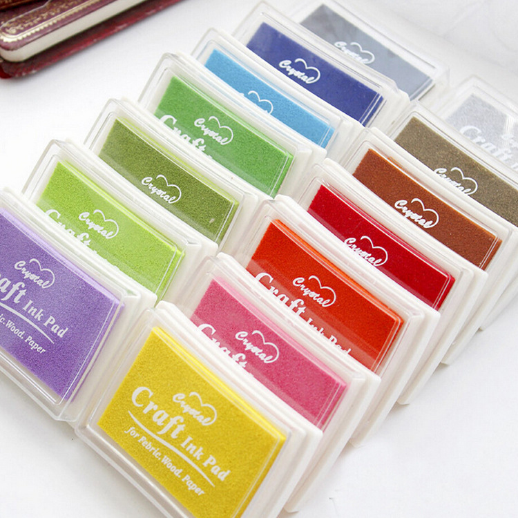 Seal Ink Pad Wedding Special Large Ink Pad Finger Ink Pad 15 Colorful Ink Pad Colorful Decorative Ink Pad Ink Wholesale