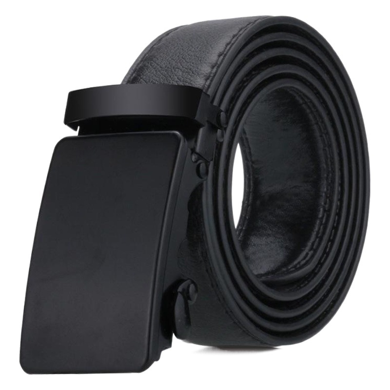 Cross-border explosions black automatic buckle men's belt men's leisure belt e-commerce gift belt wholesale