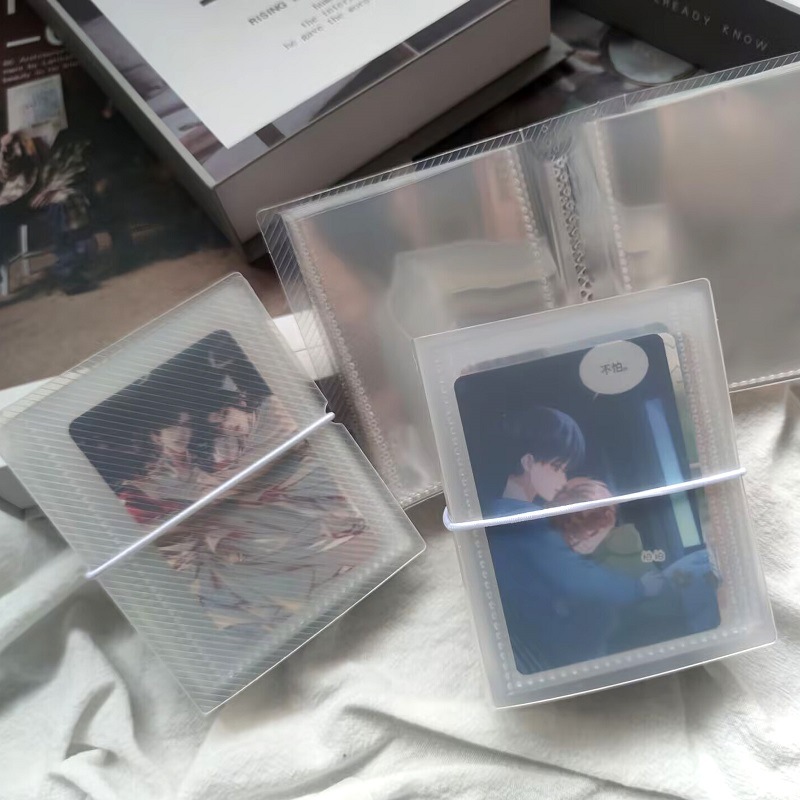 Twill 3 inch Card Book Single Mini Frosted Card Bag 3 inch Magneto Album Storage Album Sticker Card Favorites