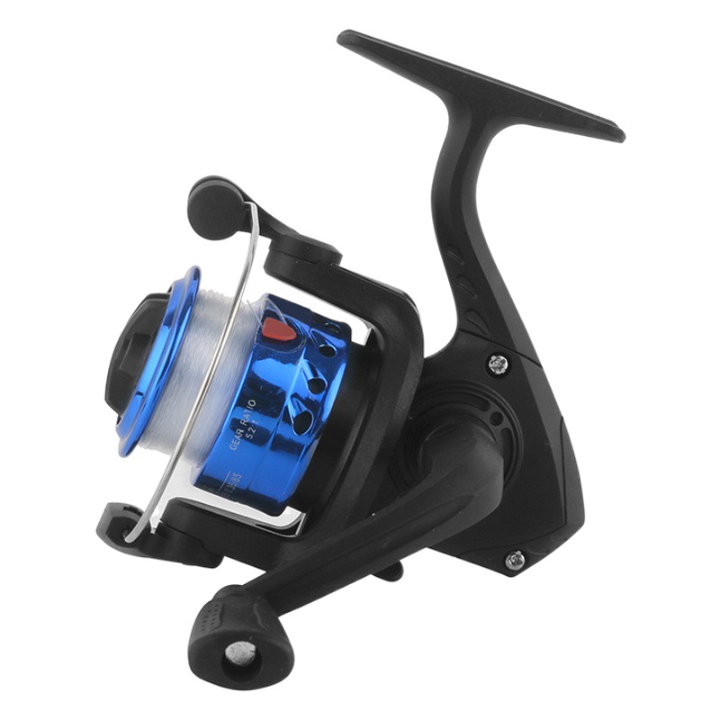 Dequ Fishing Reel Mini Ice Fishing Reel Model 200 with Line, Small Spinning Reel for Rock Fishing, Fishing Reel Wholesale