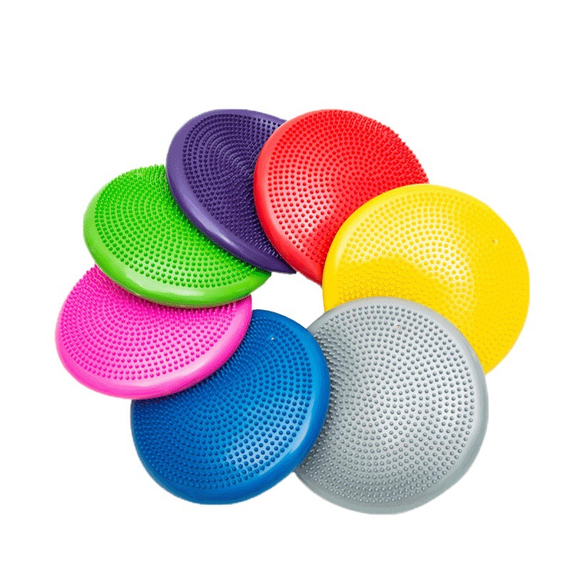 Yoga Balance Mat Massage Ball Balance Exercise Plate Adult Foot Break Rehabilitation Training Cushion Thickened Children's Fitness Ball