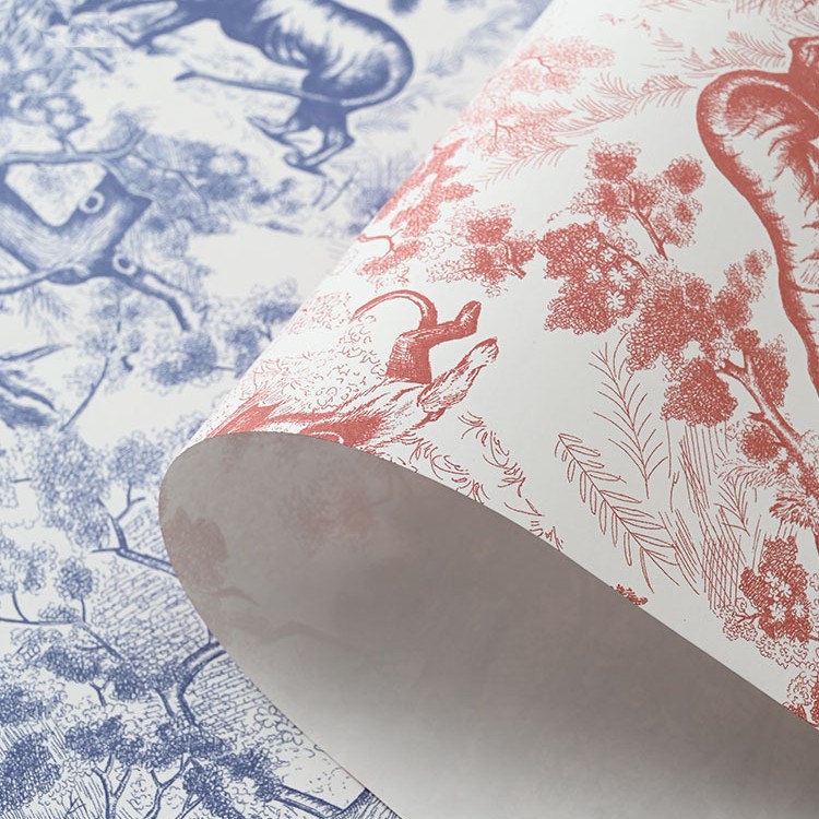 European retro printing flower wrapping paper bouquet flower art paper florist florist material supplies wholesale