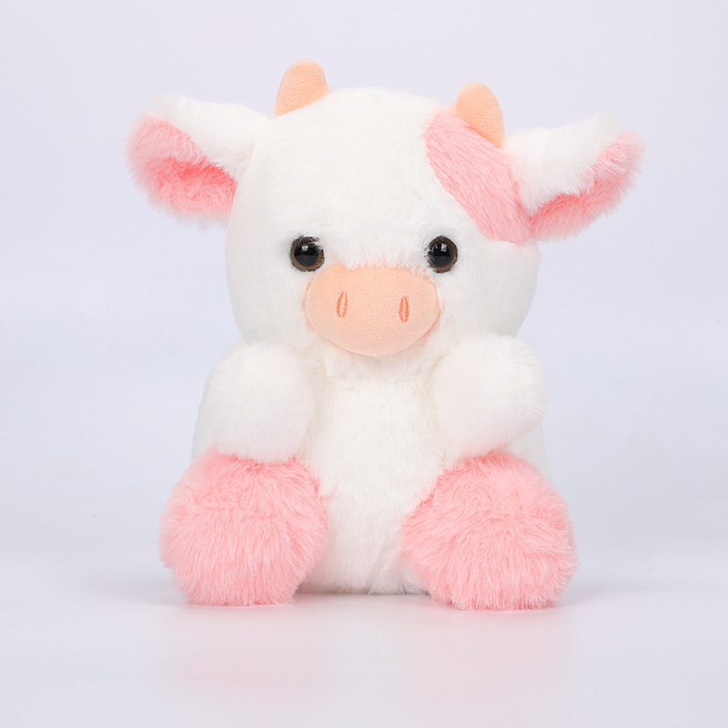 Picture of Strawberry Cow Cross Border New Toy Cow Strawberry Doll Cow Plush Toy Pink