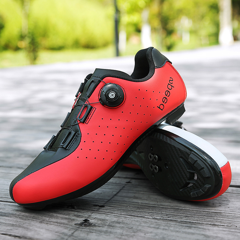 New Road Bike Outdoor Cycling Shoes for Men and Women, Hard-Soled Locking Shoes, Thick-Soled Cycling Shoes